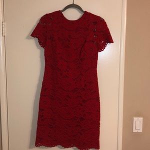 Red cocktail dress